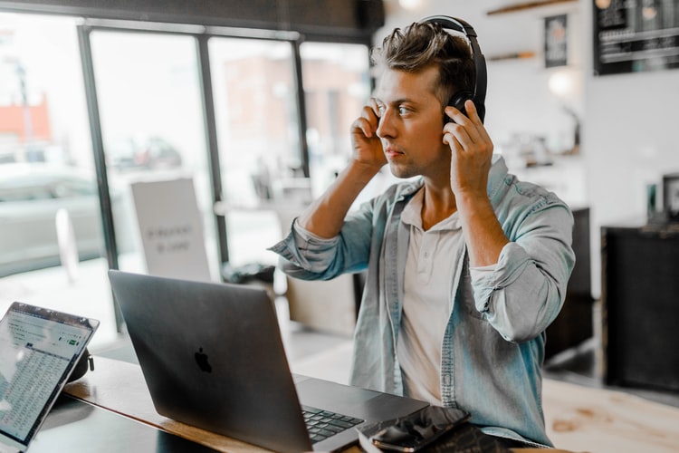 Listening to music while work